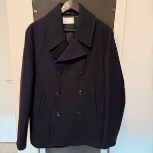 ZARA Origins Wool-Blend Peacoat – Size L-XL